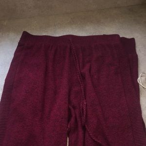 Maroon lounge pants